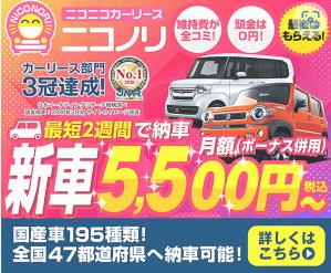 ニコノリ　カーリース　新車